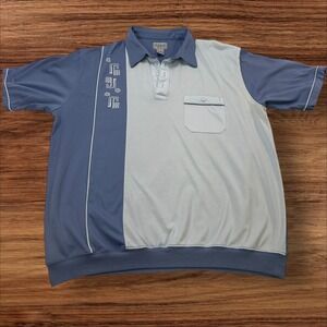 Windham Pointe Polo Shirt Retro‎ Color Block Short Sleeve Mens XL